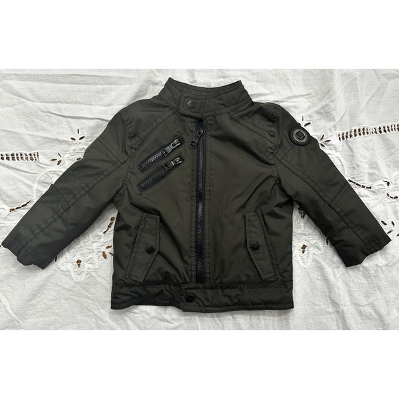 Urban Republic Boys Zip Up flight / Moto Jacket Size 24 Months - Picture 1 of 5